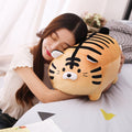 Gros coussin tigre en peluche
