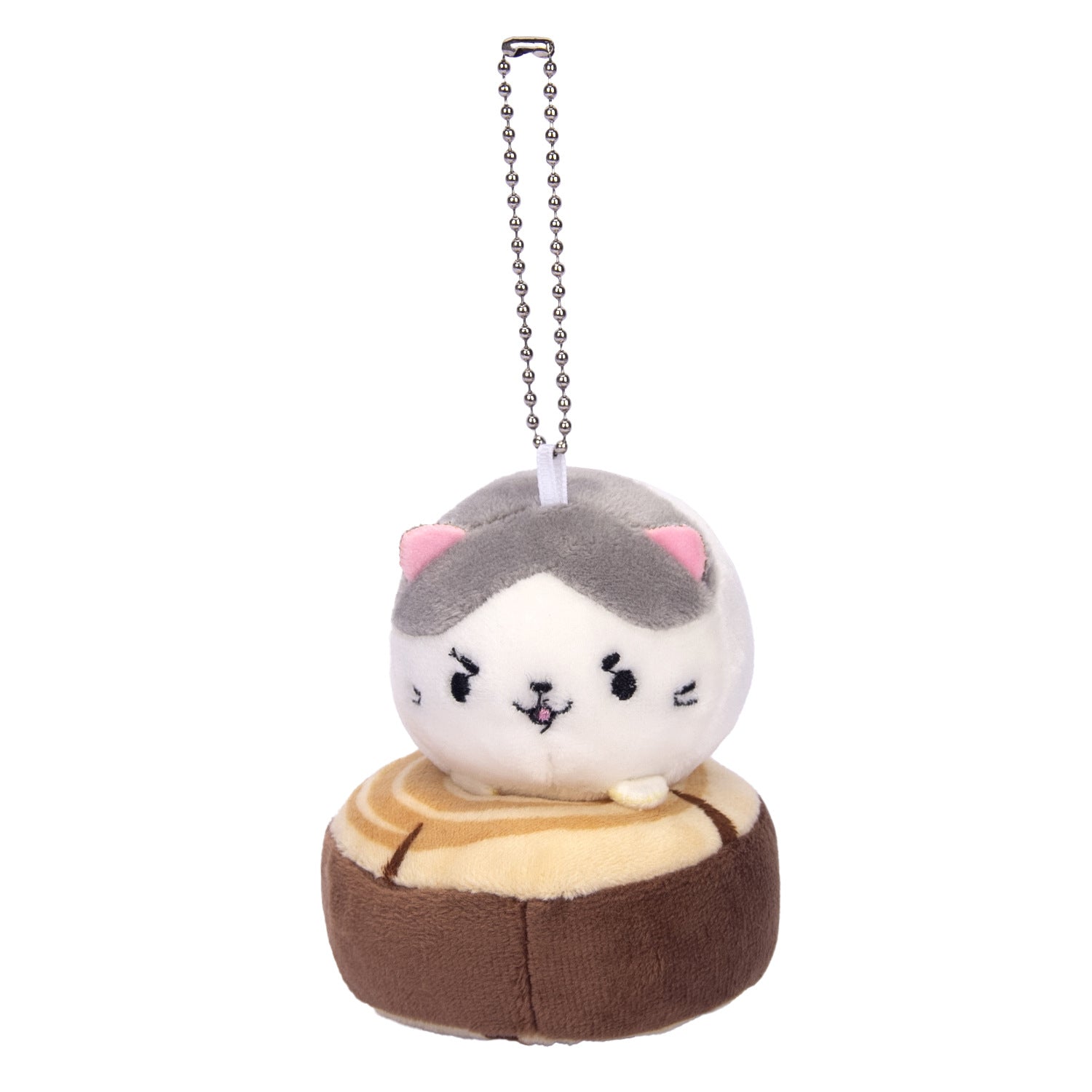 Porte-clés/pendentif en peluche représentant un chat