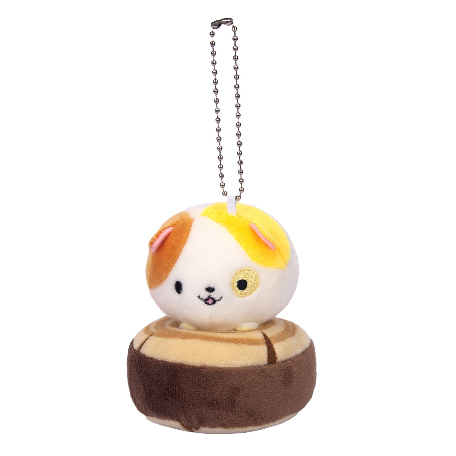 Porte-clés/pendentif en peluche représentant un chat